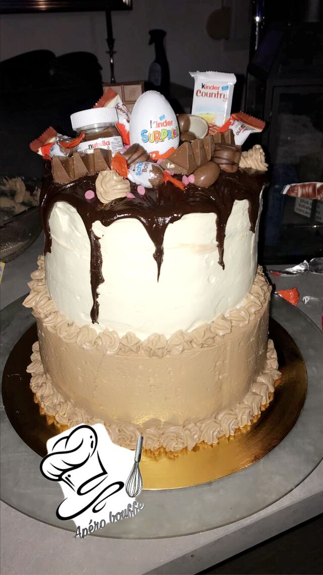 Layer Cakes au Kinder / Choco, 2 étage