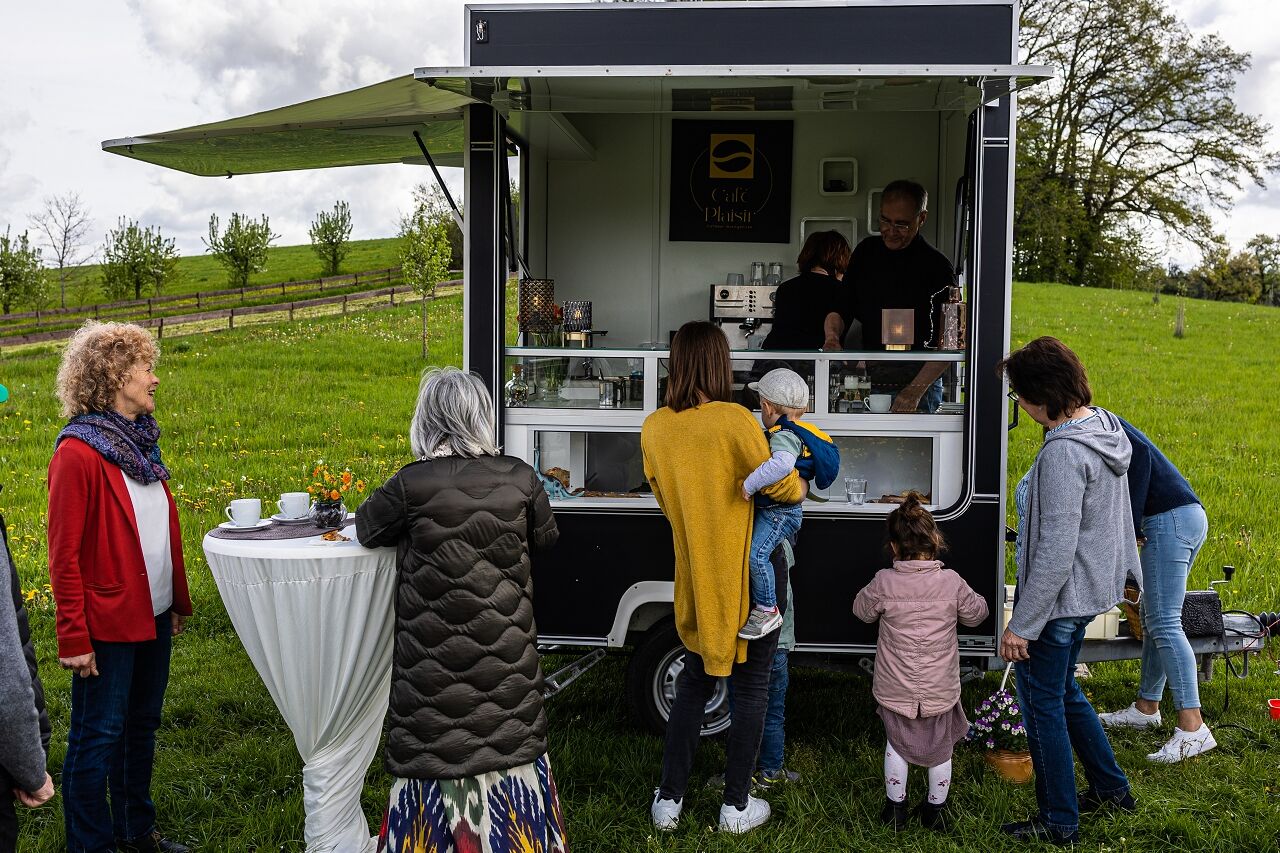Kaffeecatering mit unserer mobilen Kaffeebar