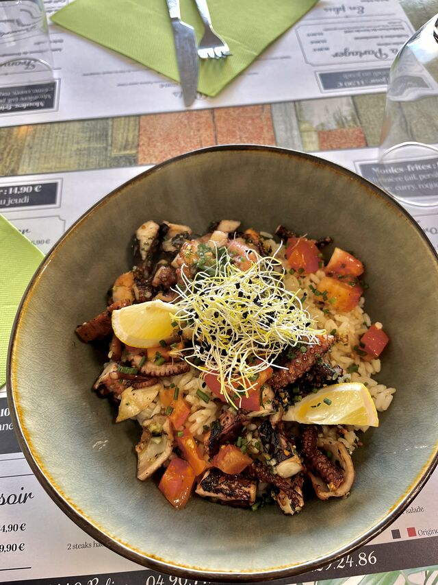 Poulpe à la persillade 