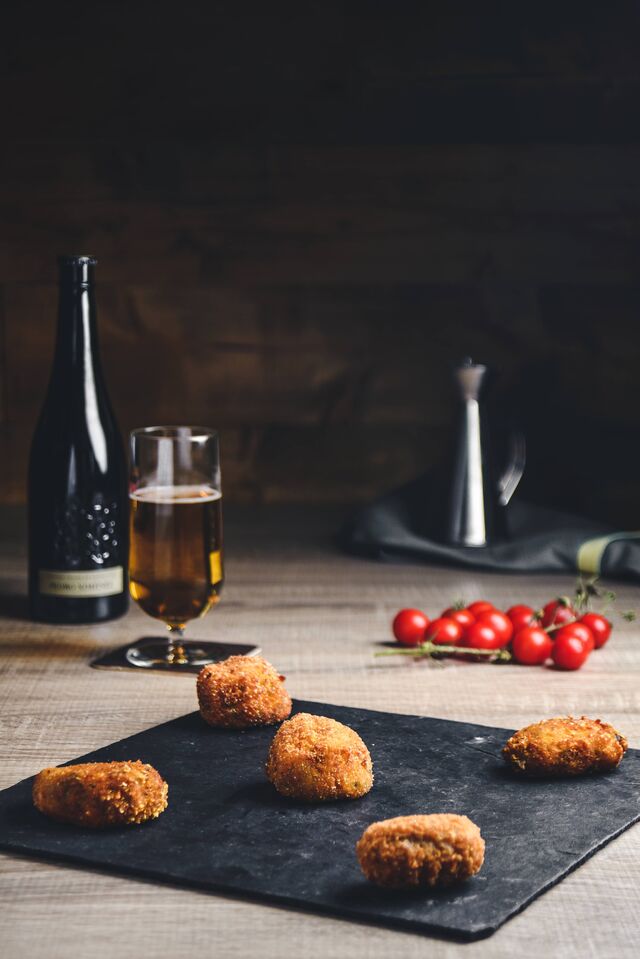 Nuestras croquetas 100% sin gluten (Jamón, Rabo de toro y Setas 100% veganas)