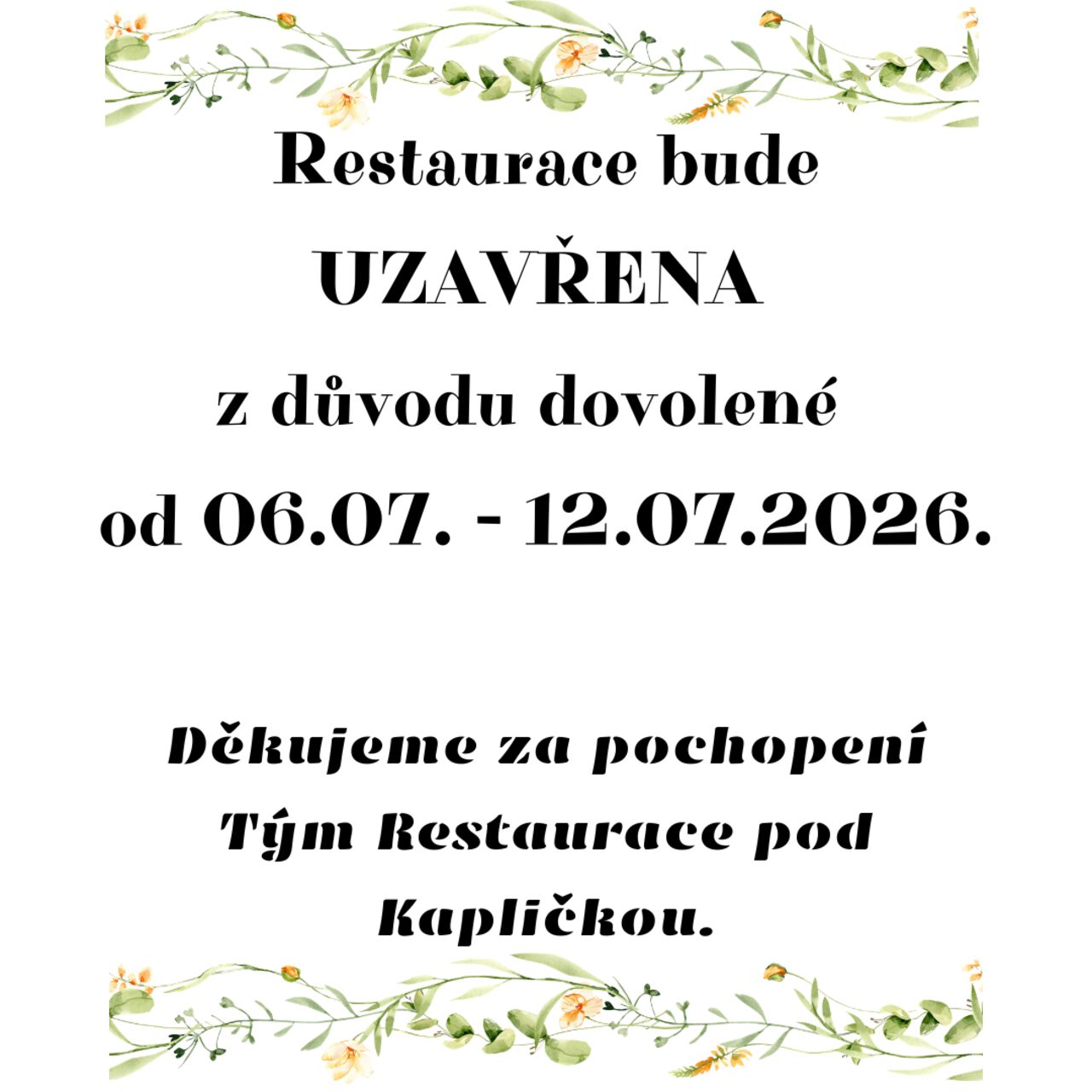 CELOZÁVODNÍ DOVOLENÁ