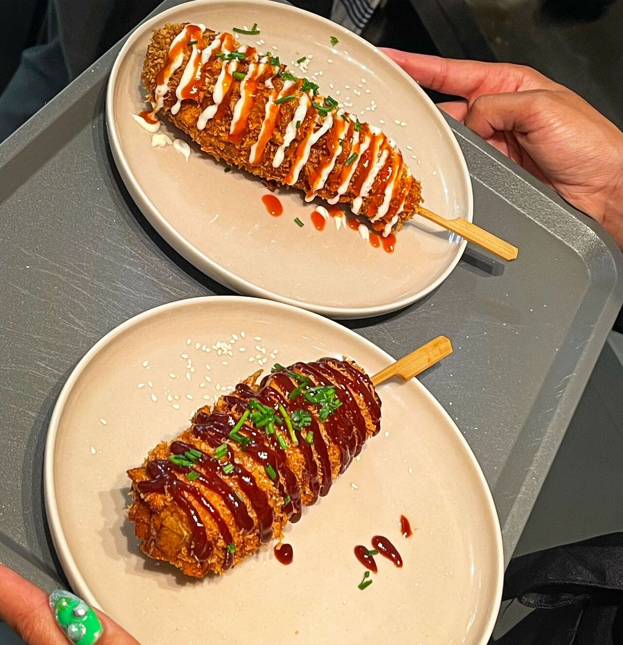 2 variétés de corn dog