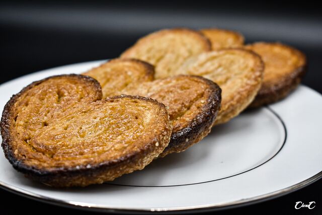 Palmiers feuilletés croquants