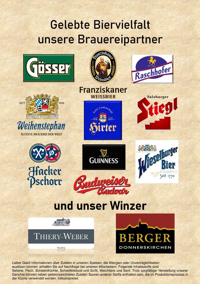 Gepflegte Getränke und eine Biervielfalt die seinesgleichen sucht!