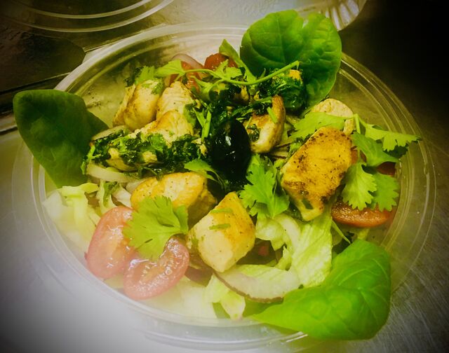 Salade aux saveurs orientales.