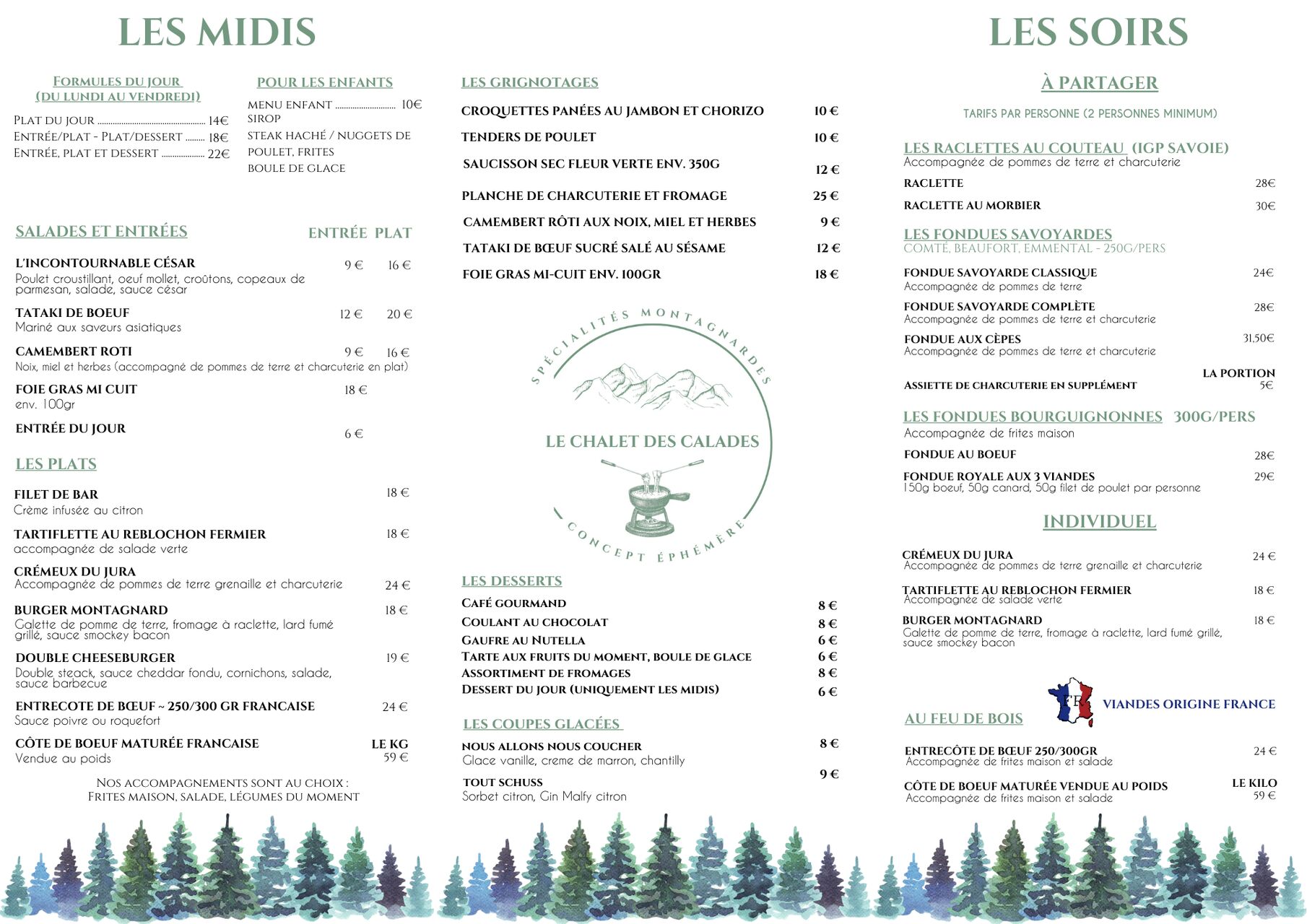 Concept éphémère Chalet des Calades