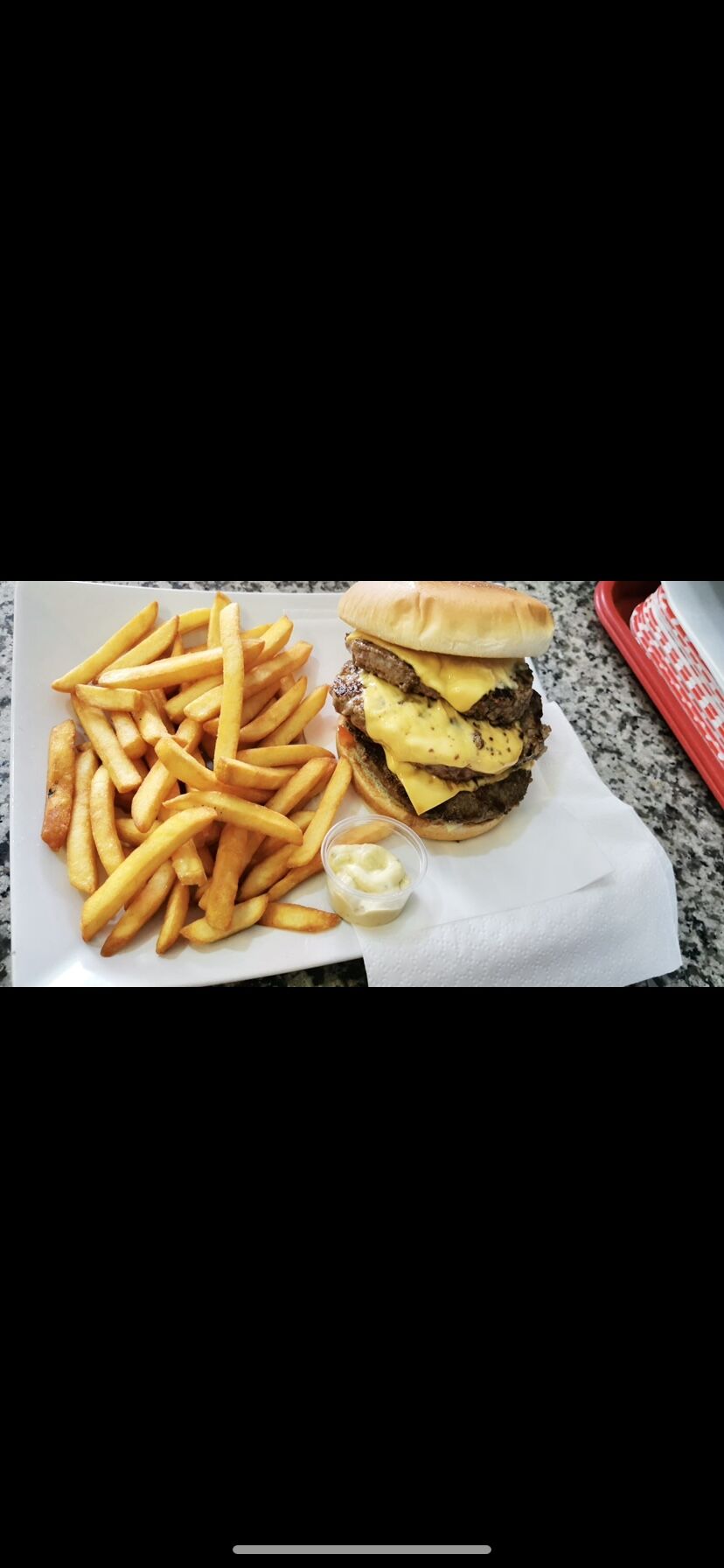 Supreme burger + frites