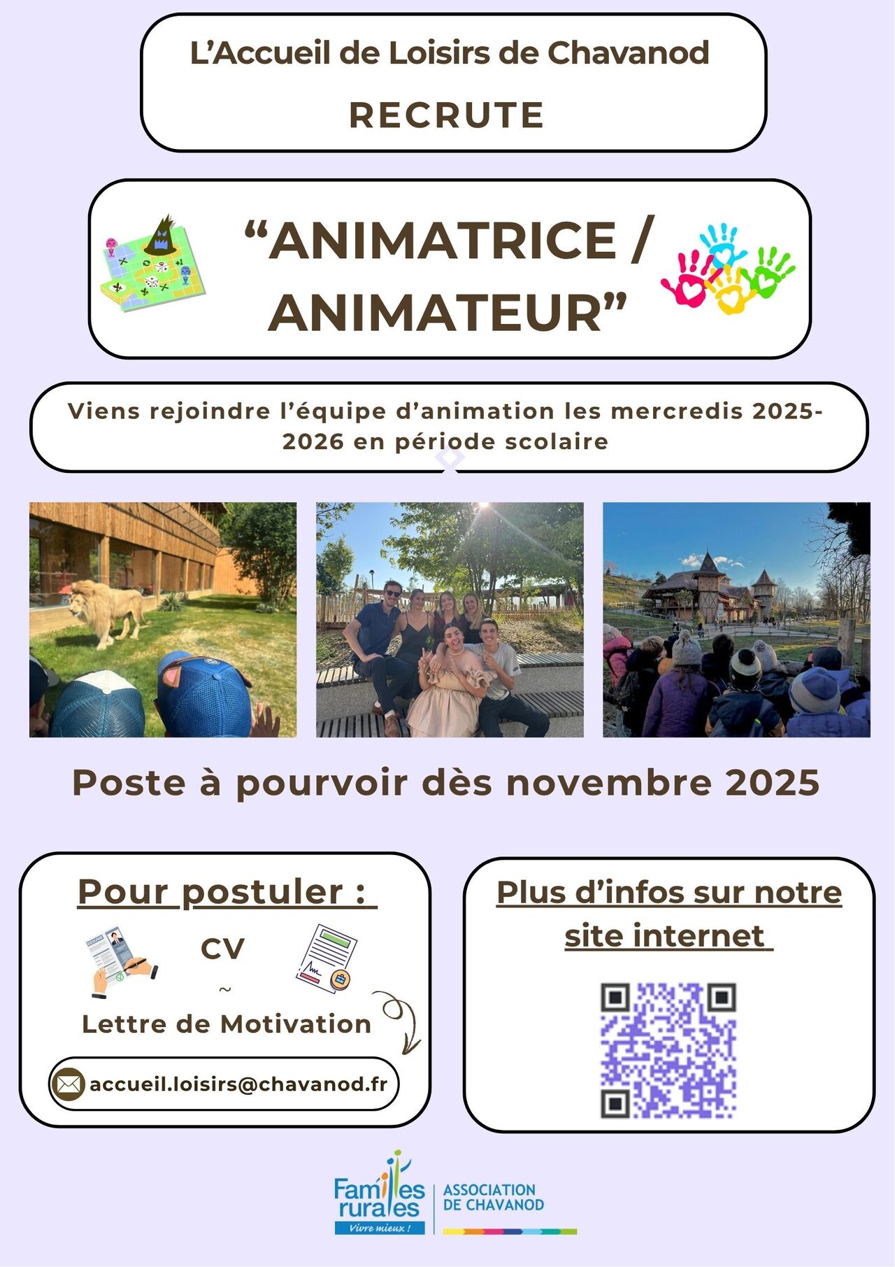 Recrutement – Accueil de Loisirs de Chavanod