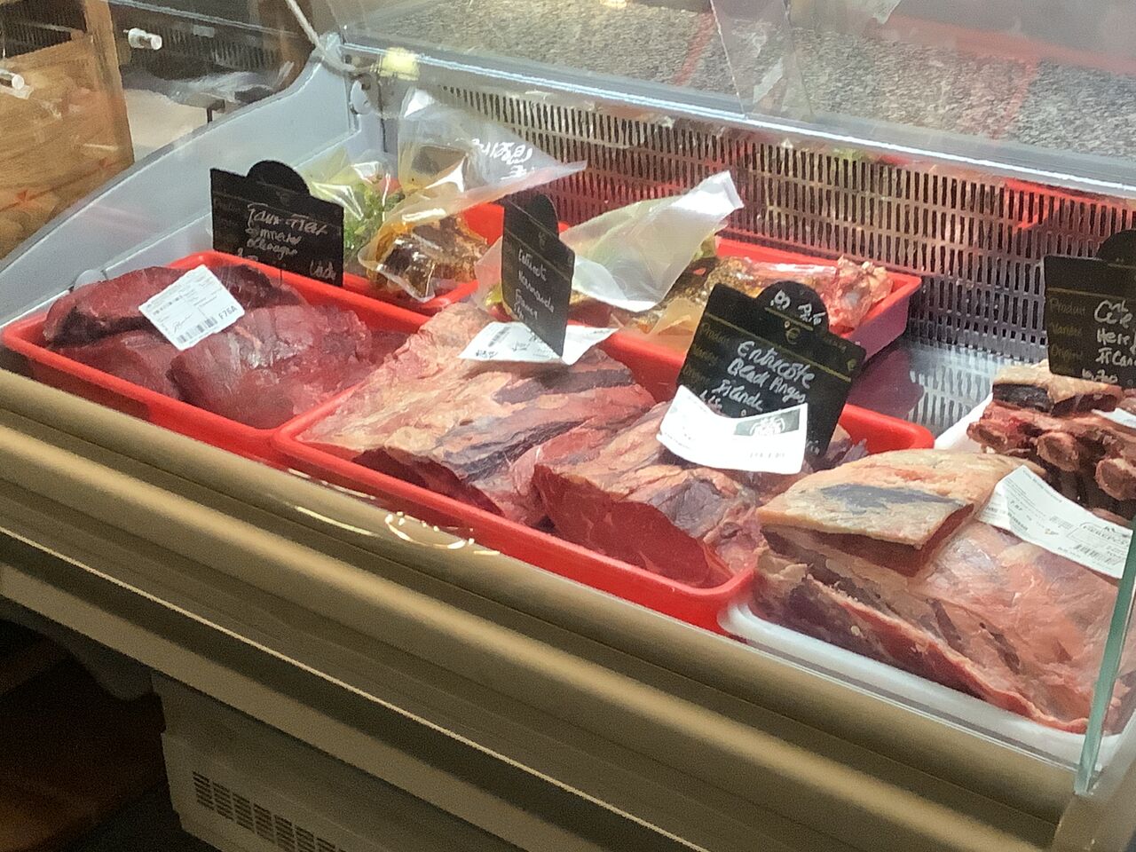 Vitrine de race à viande 