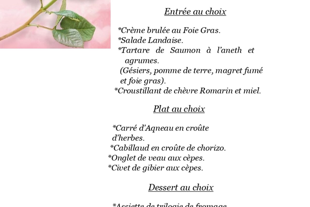 Soirée de Saint Valentin