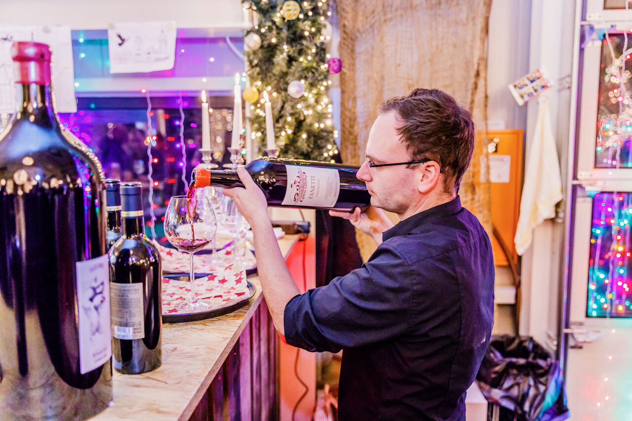 Catering einer Weihnachtsfeier