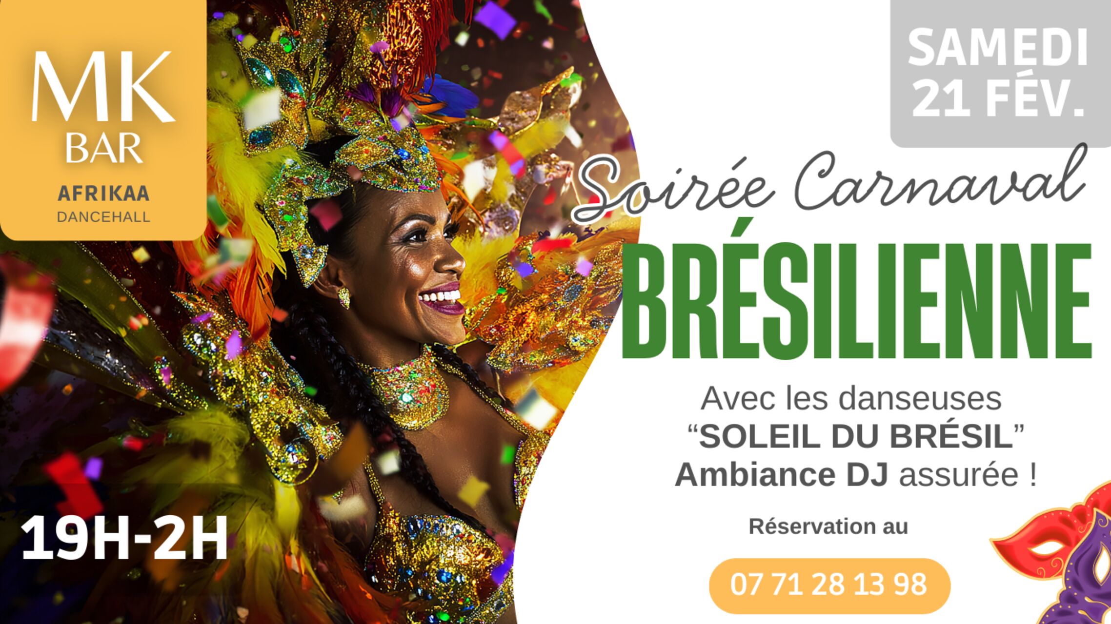 Soirée Carnaval Brésilienne