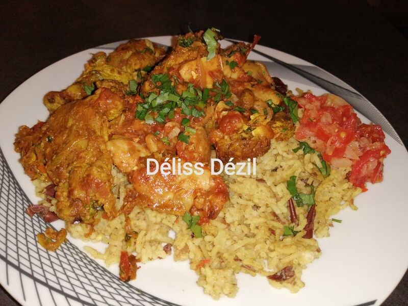 Zambrokal, carry poulet