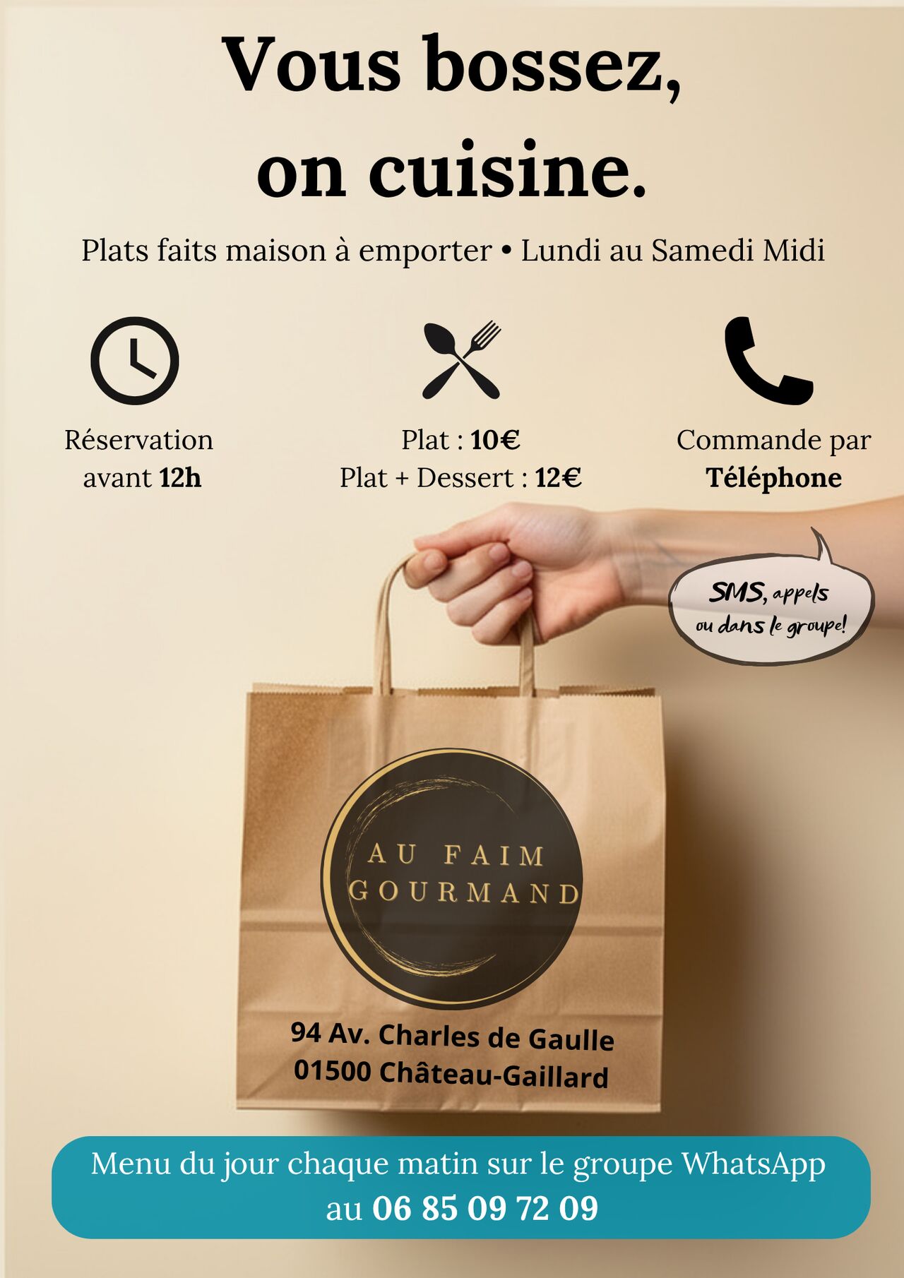 Vous bossez, on cuisine !