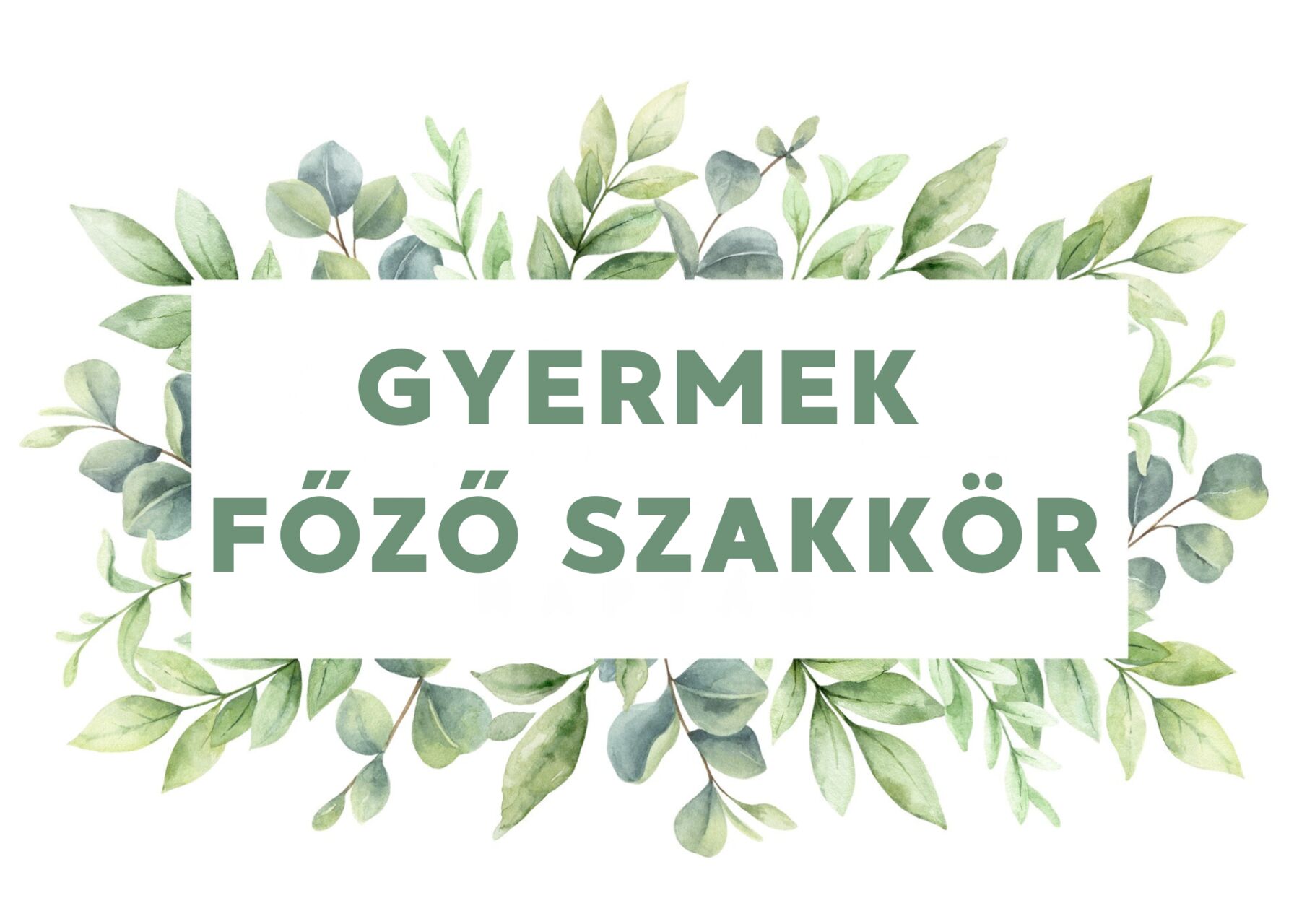 Gyermek főző szakkör indul 2025-ben