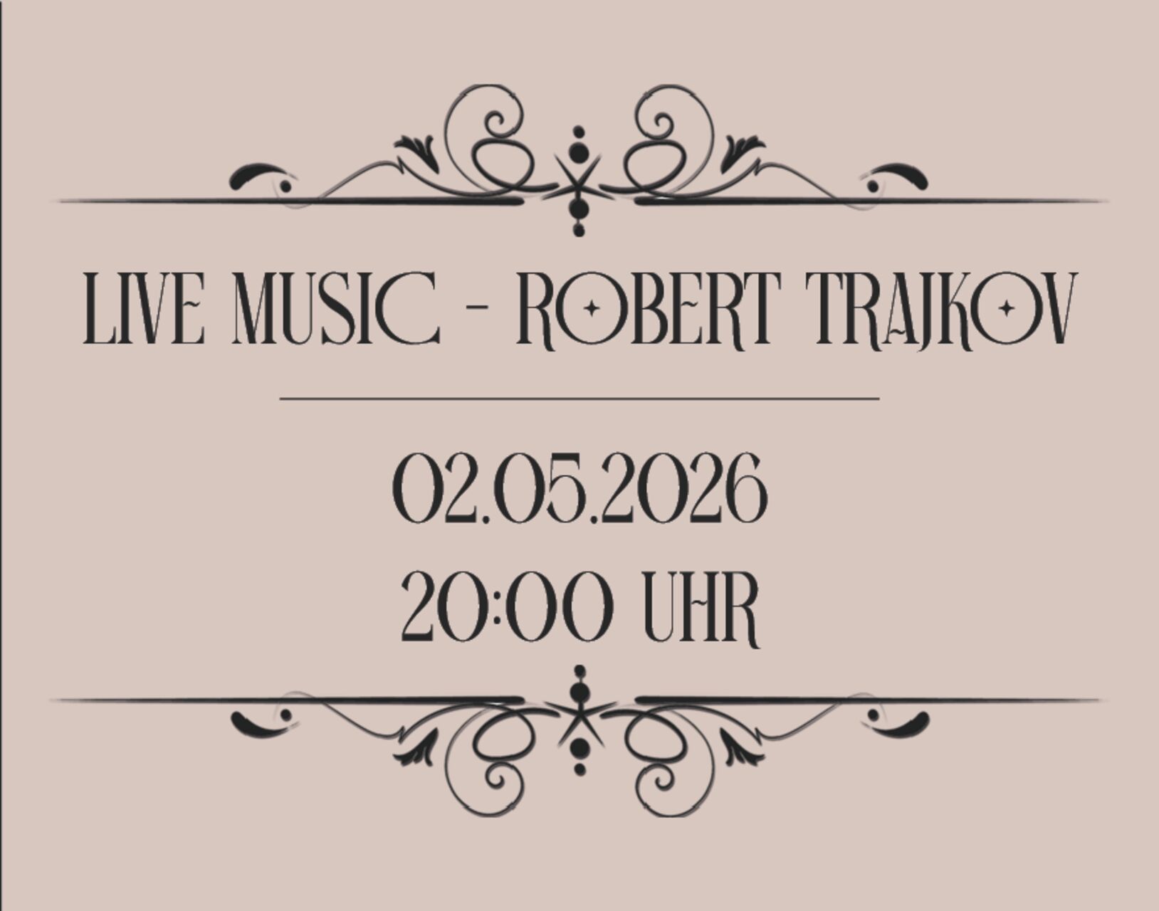 LIVE IN CONCERT: ROBERT TRAJKOV
