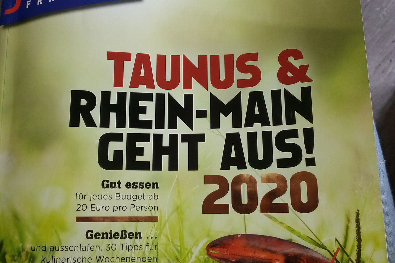 Rhein Main geht aus....