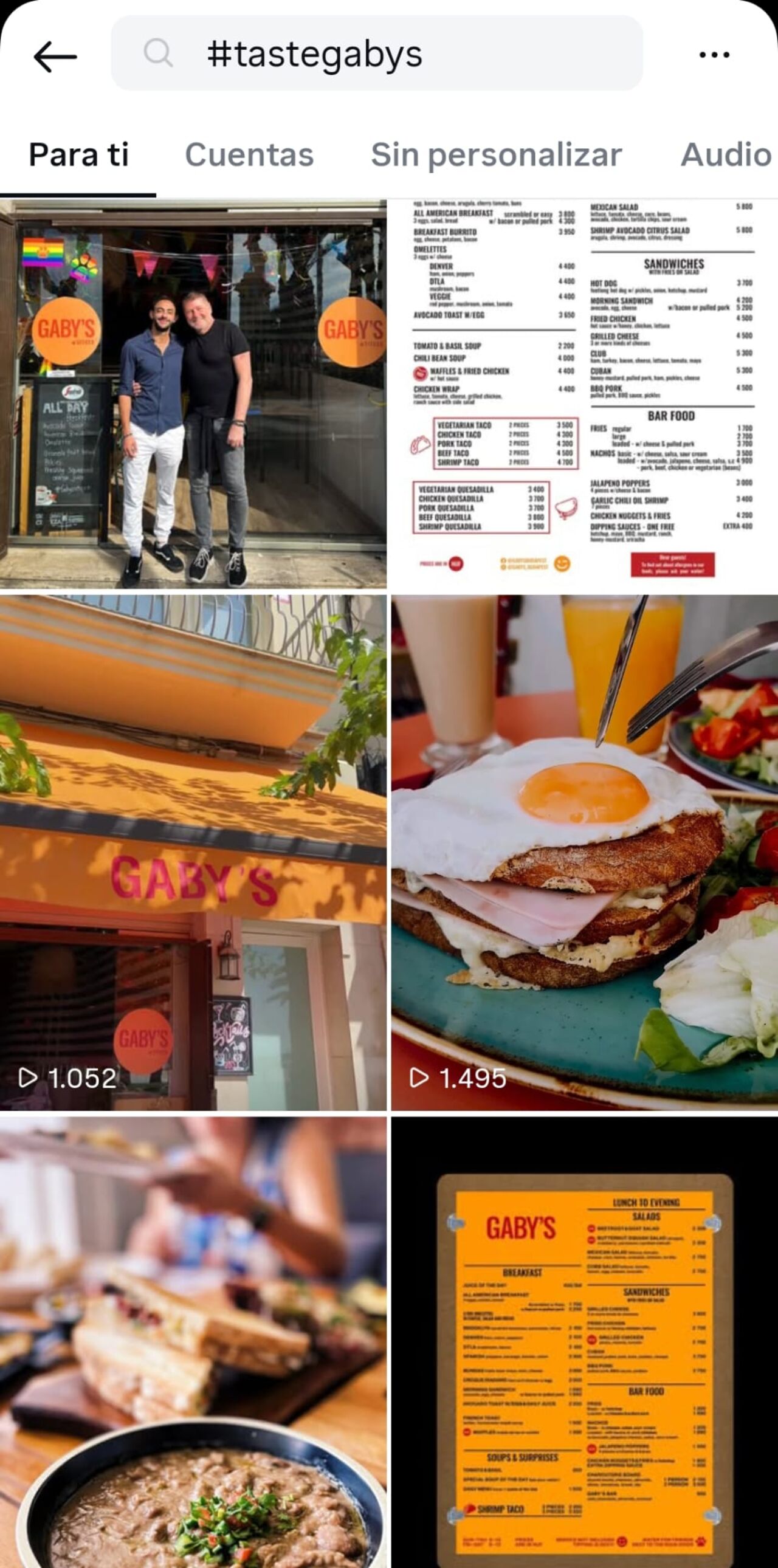 Etiqueta tus fotos con #TasteGabys y únete a nuestra comunidad