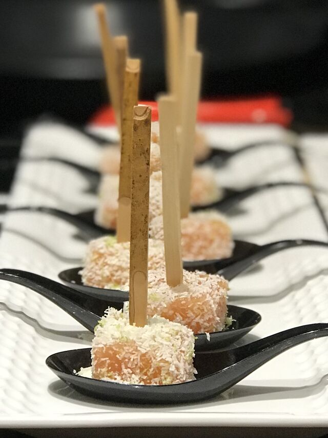 Saumon en chapelure de coco