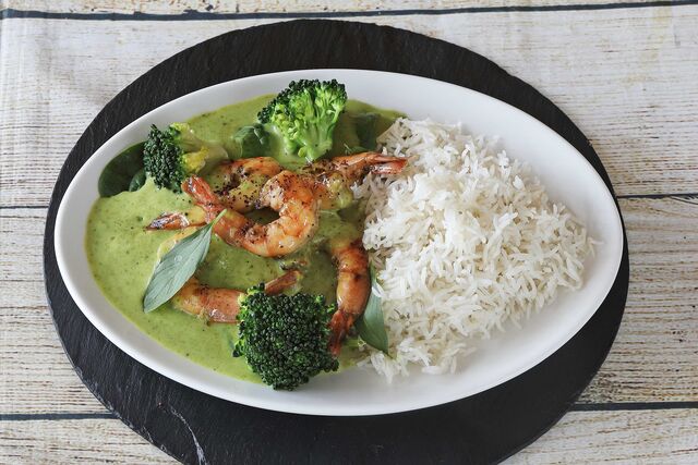 CURRY VERT THAÏ CREVETTES