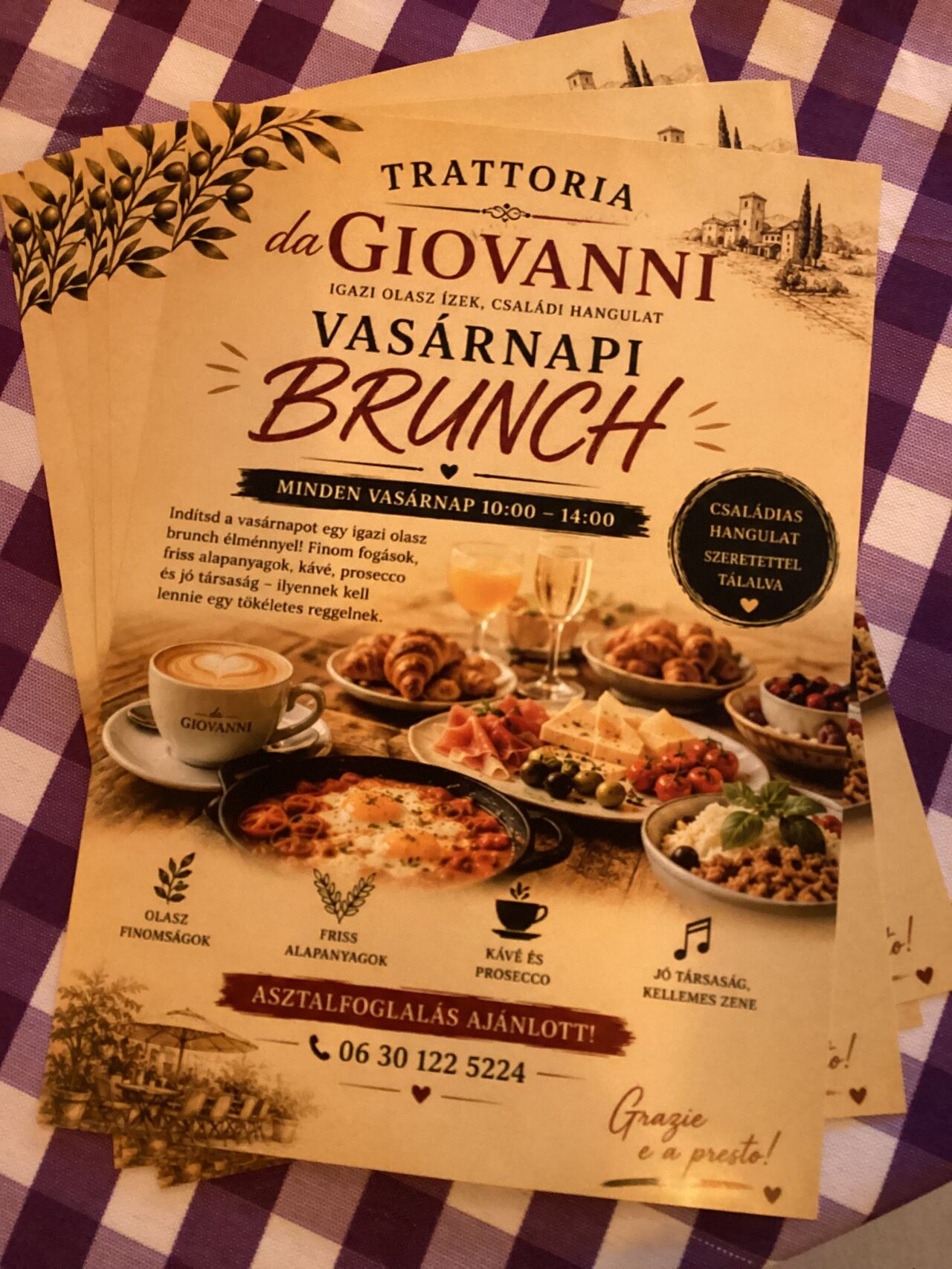 Vasárnapi Brunch Május 24-től