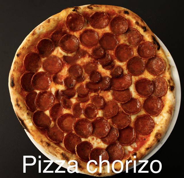 Chorizo pizza
Pizza chorizo 