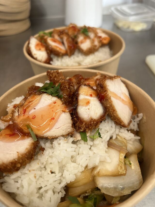 Pad pak Baan thaï et ses crunchy 