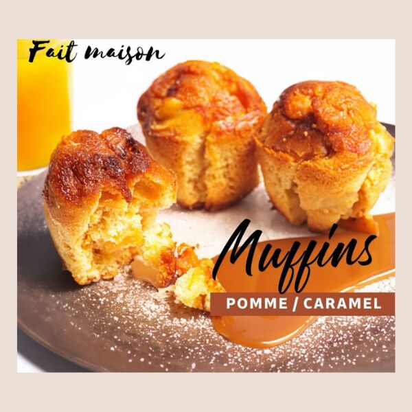 Muffins pomme caramel
