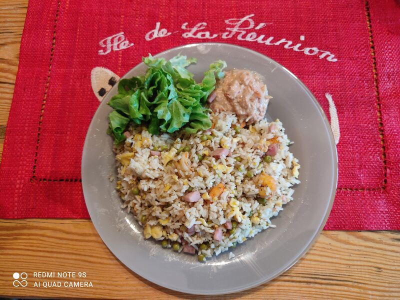 Riz cantonais version réunionnais