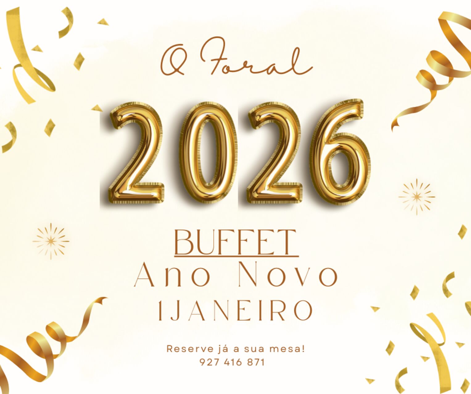 Buffet de Ano Novo, 1 Janeiro