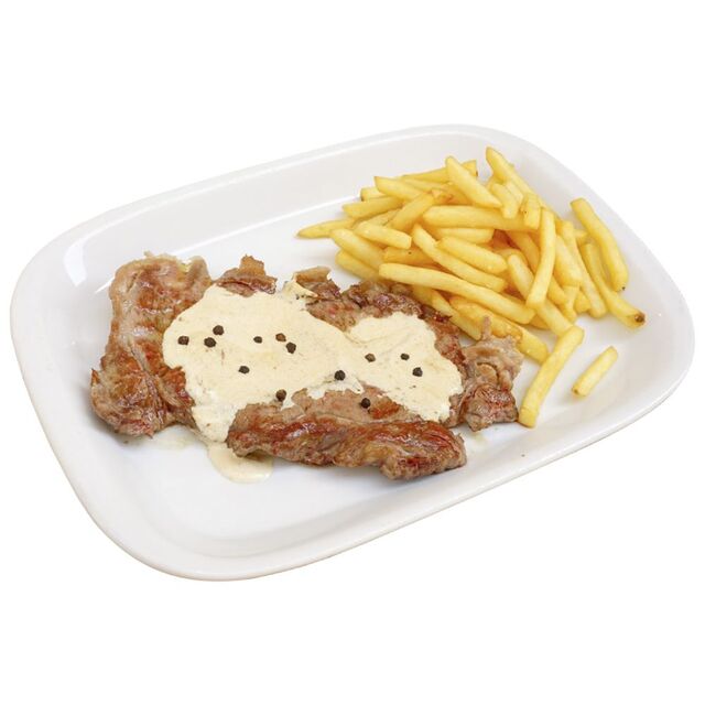 Bife da Vazia c/molho pimenta