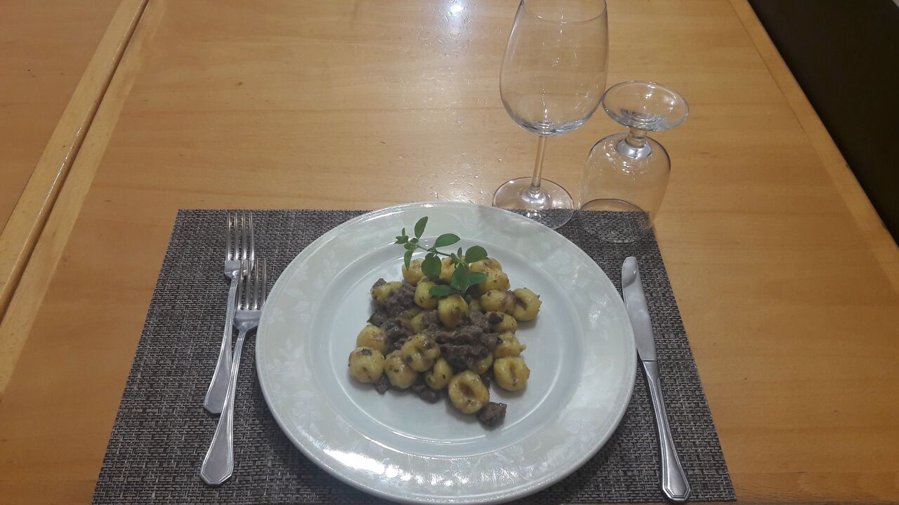 Gnocchi di patate con ragù di musso