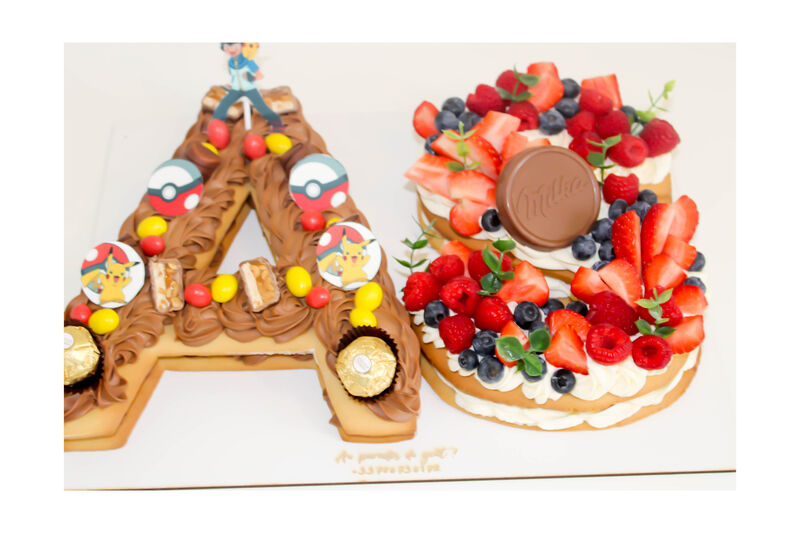 Number + Letter cake
