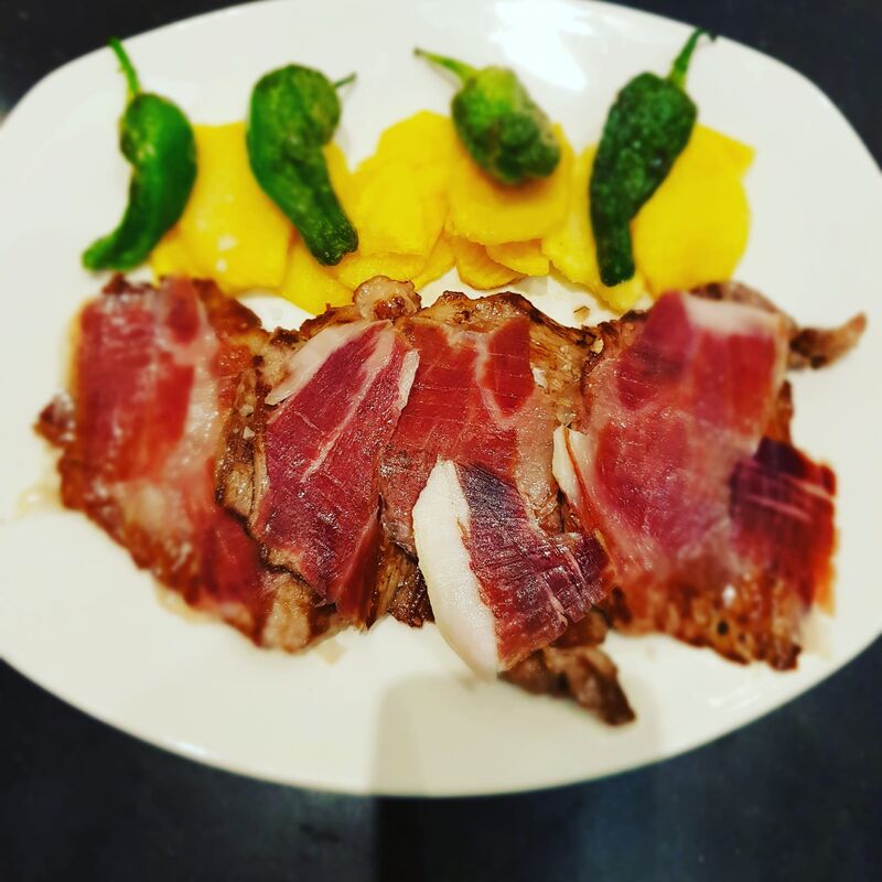 Presa Ibérica con Jamón.