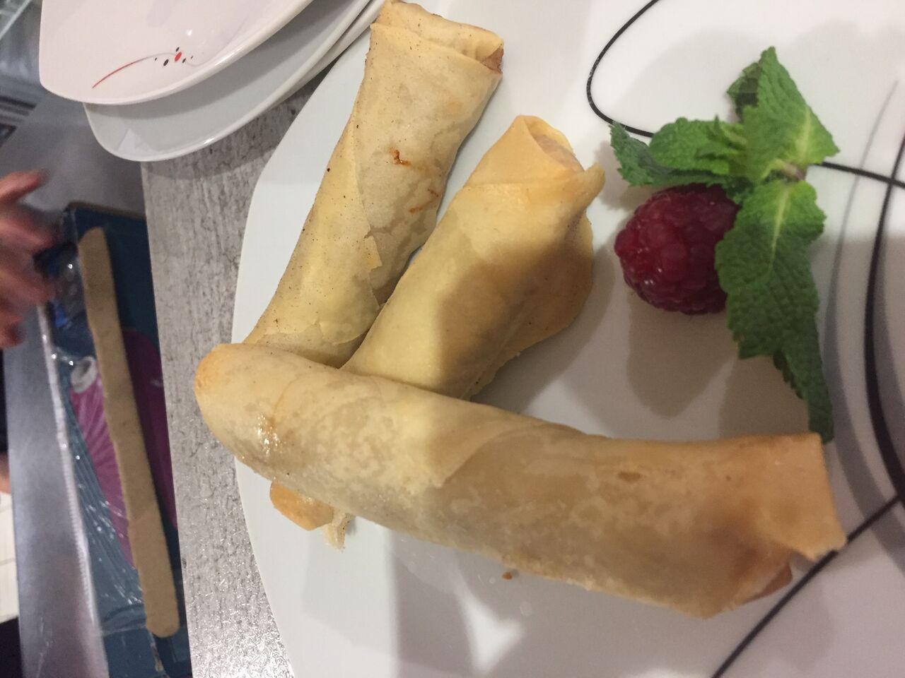 Nem banane au chocolat au caramel 