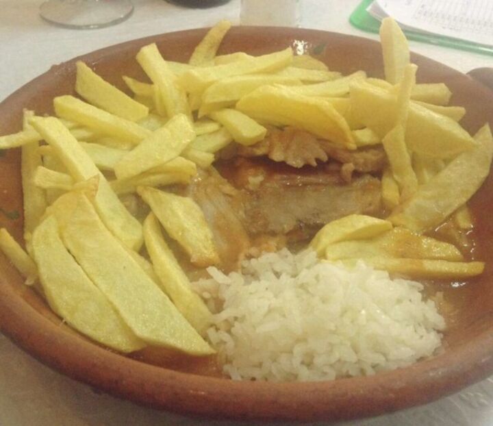 Lombo de porco a portuguesa