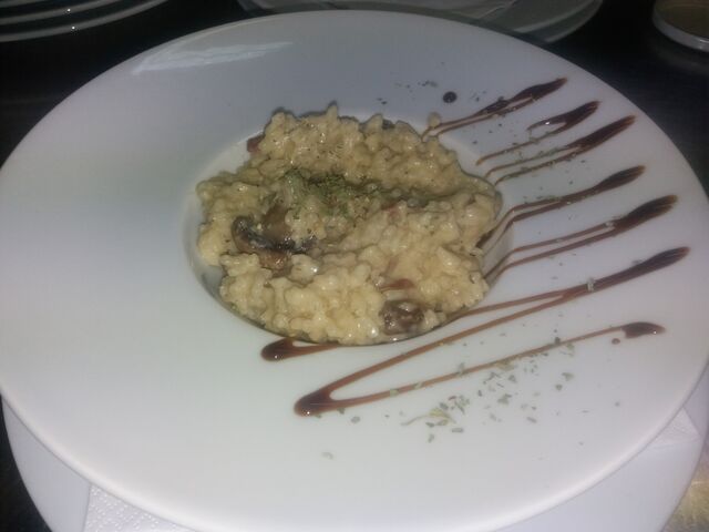 Rissoto con Boletus y Crujiente de Serrano