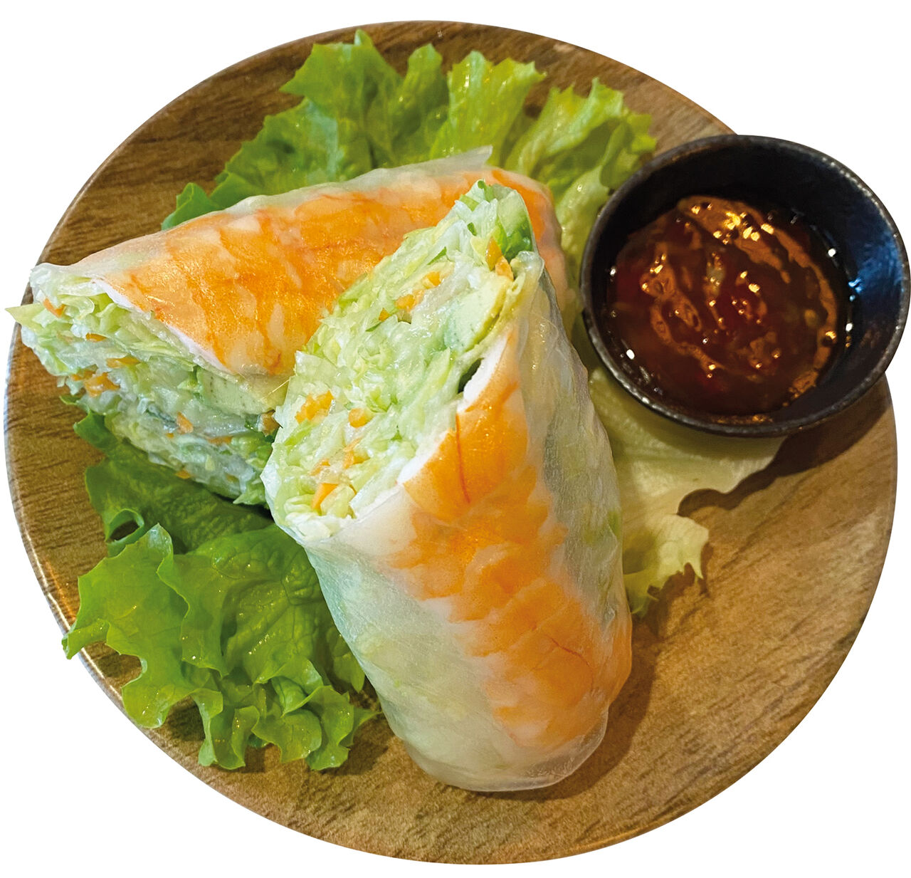 Rouleaux printemps au crevette avocat 