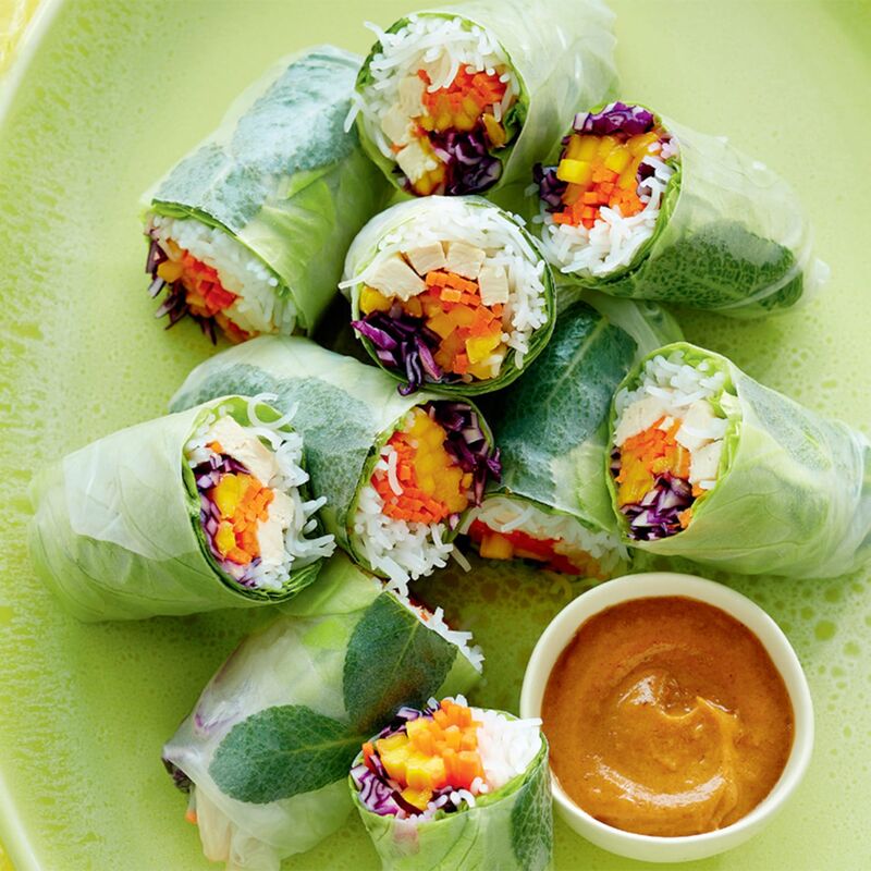 Rouleaux de printemps : poulet, crevette ou veggie
