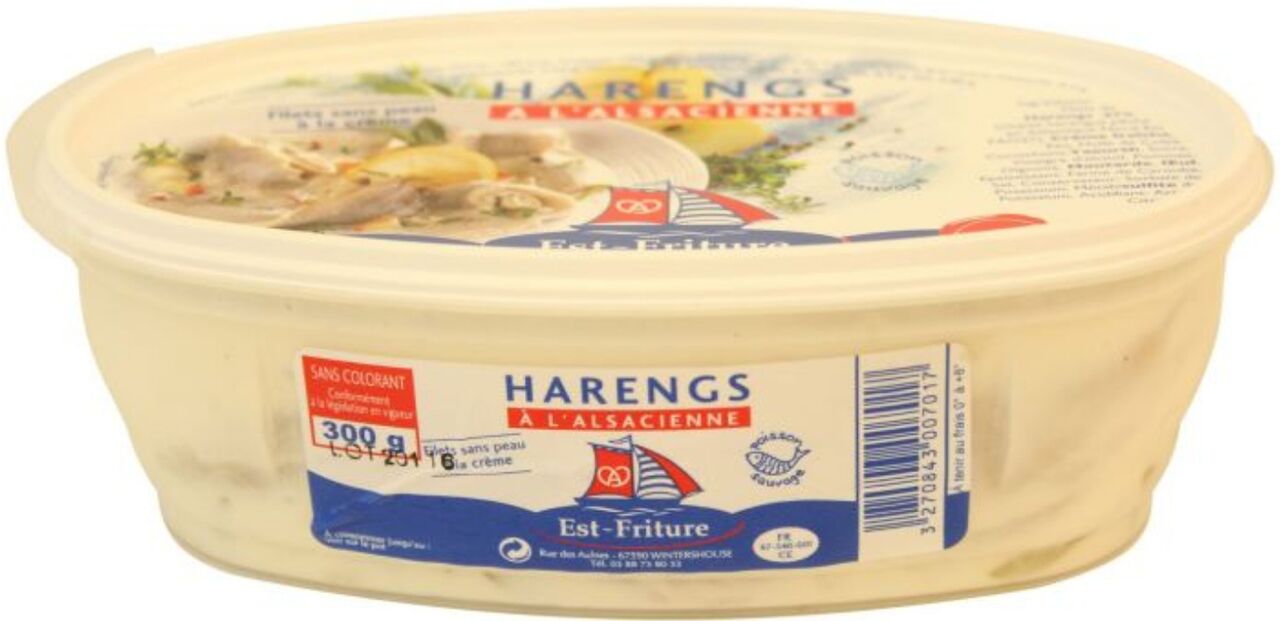 Pot filets de hareng sans peau à l'ancienne - 3,88€