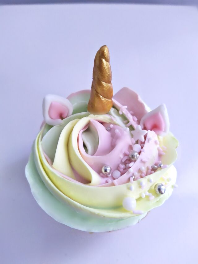 Cup cake licorne
