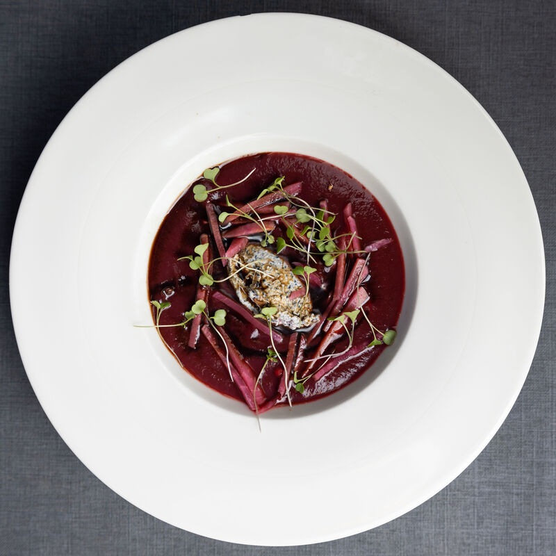 Soupe froide de betterave