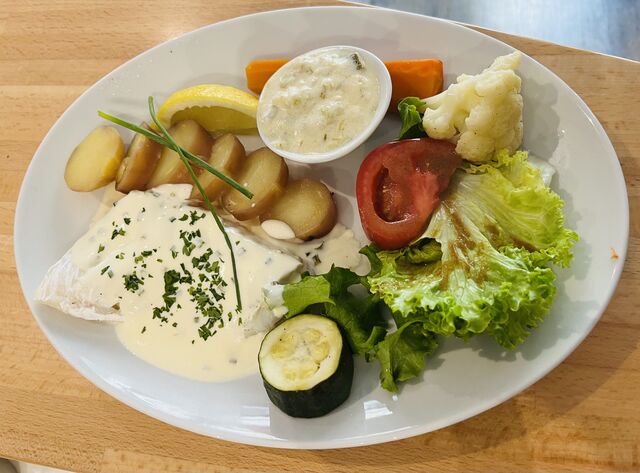 Filet de cabillaud pomme de terre crème ciboulette