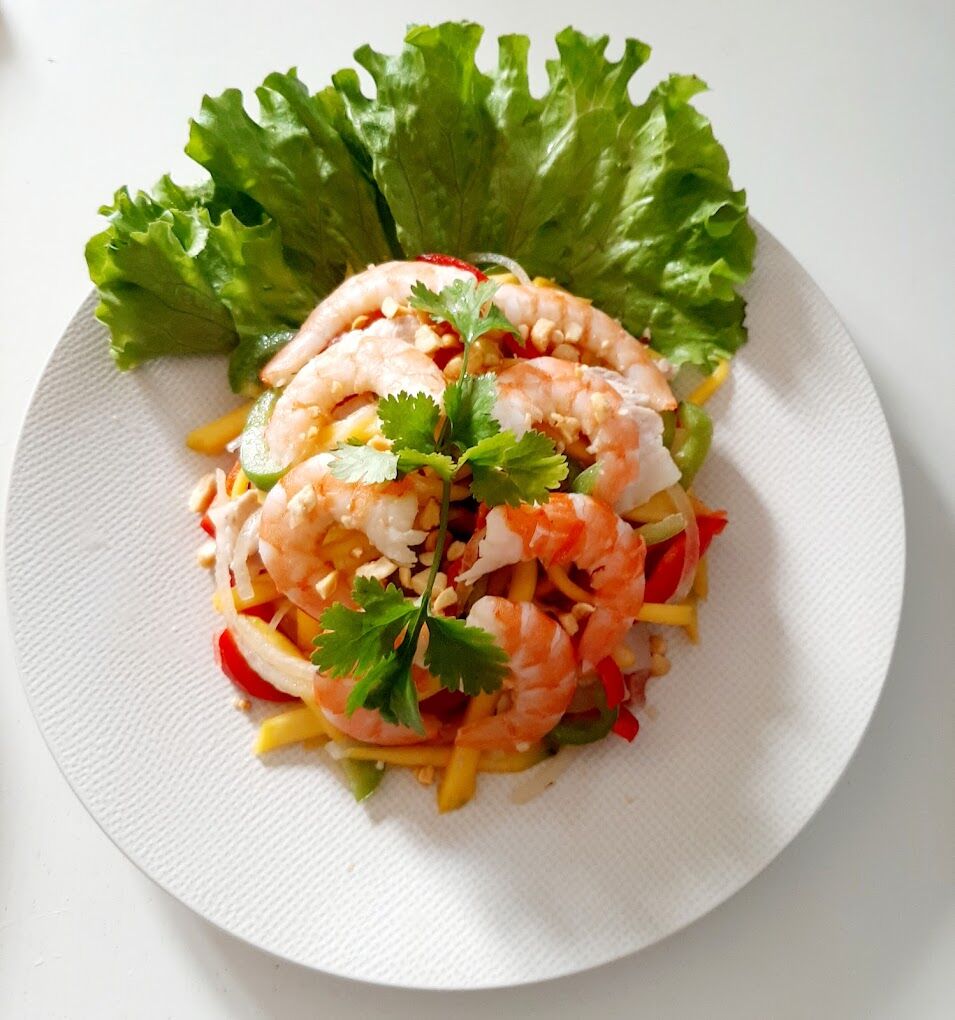 Salade de crevettes à la mangue