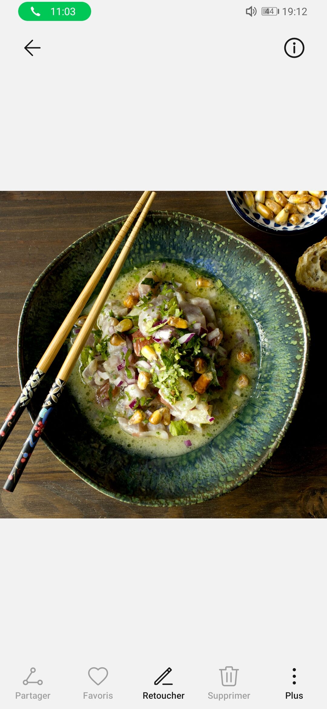 Ceviche de thon aux agrumes.