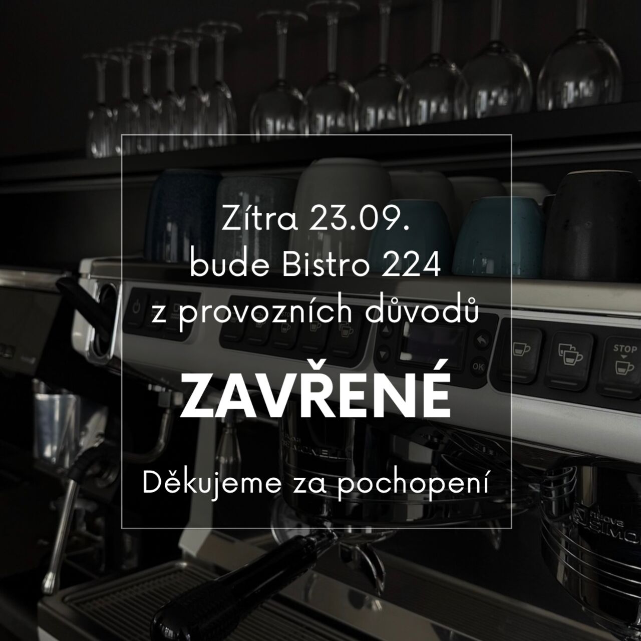 23.09. ZAVŘENO