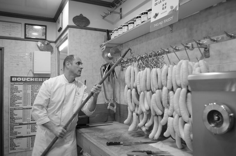 Le boudin blanc sortant de la marmite.