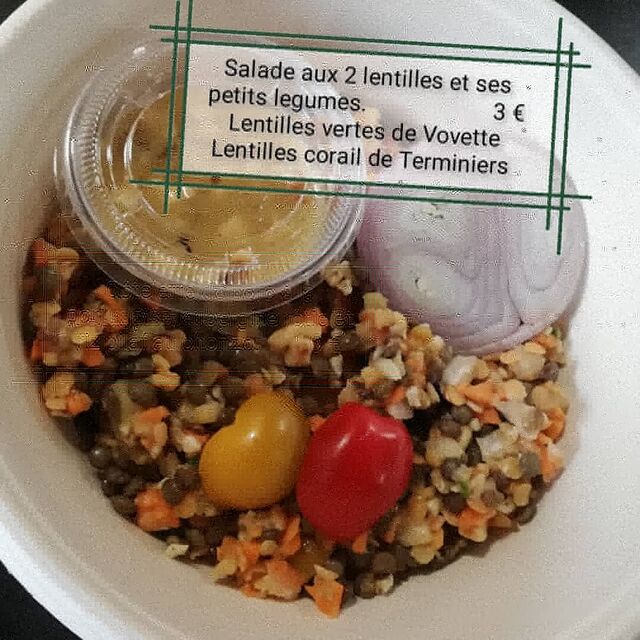 Entrée du 22 juin 2021
Salade aux 2 lentiles