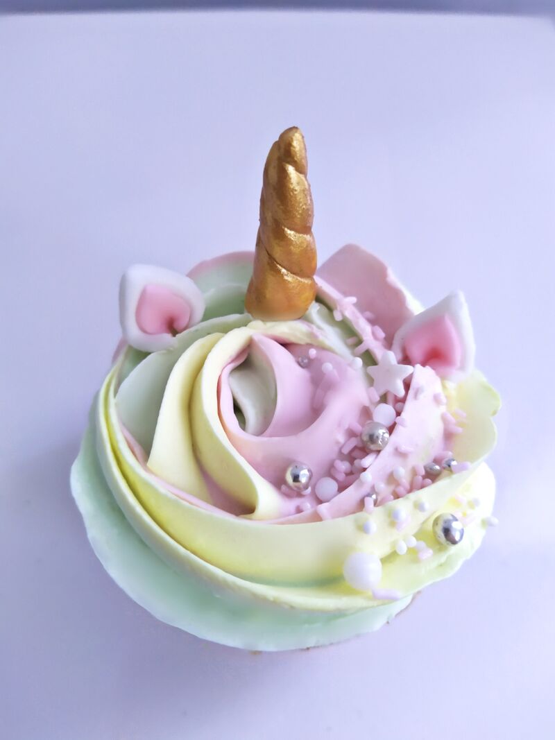 Cup cake licorne