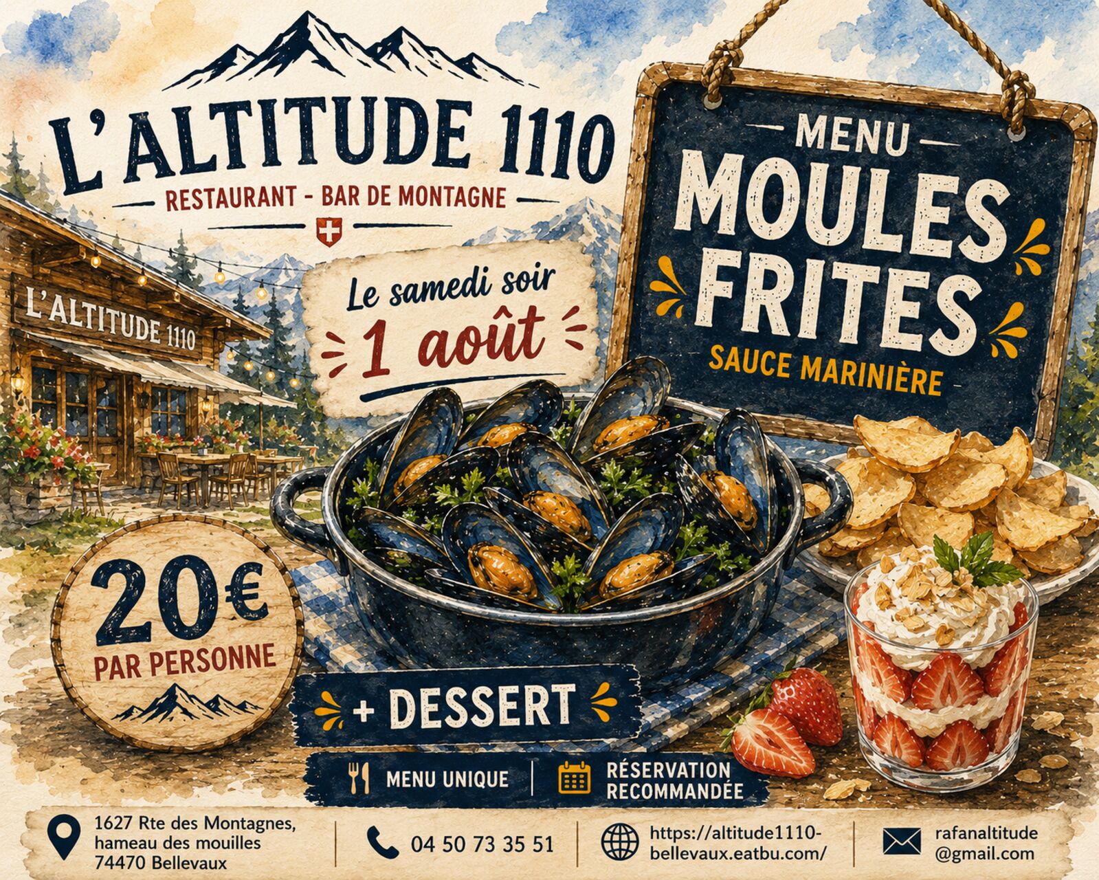 Soirée moules frites